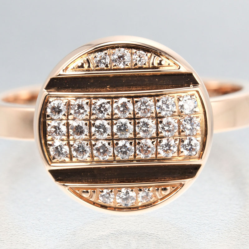 [Chaumet] Shoe Clase One Studs No. 12.5 Anillo / anillo 18KPink Gold X Diamond alrededor de 6.03g Class One Studs Ladies A+Rank