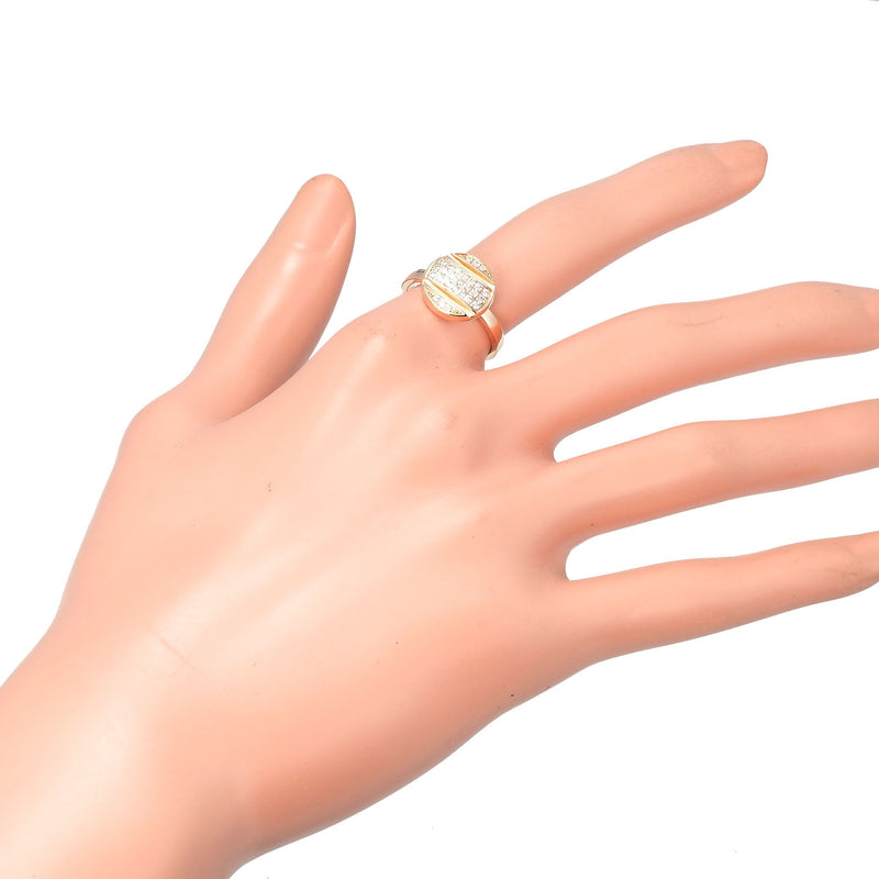 [CHAUMET] Shome Class One Studs No. 12.5 Ring 18KRaspberry PinkGold x Diamond about 6.03G Class ONE STUDS Ladies A+Rank