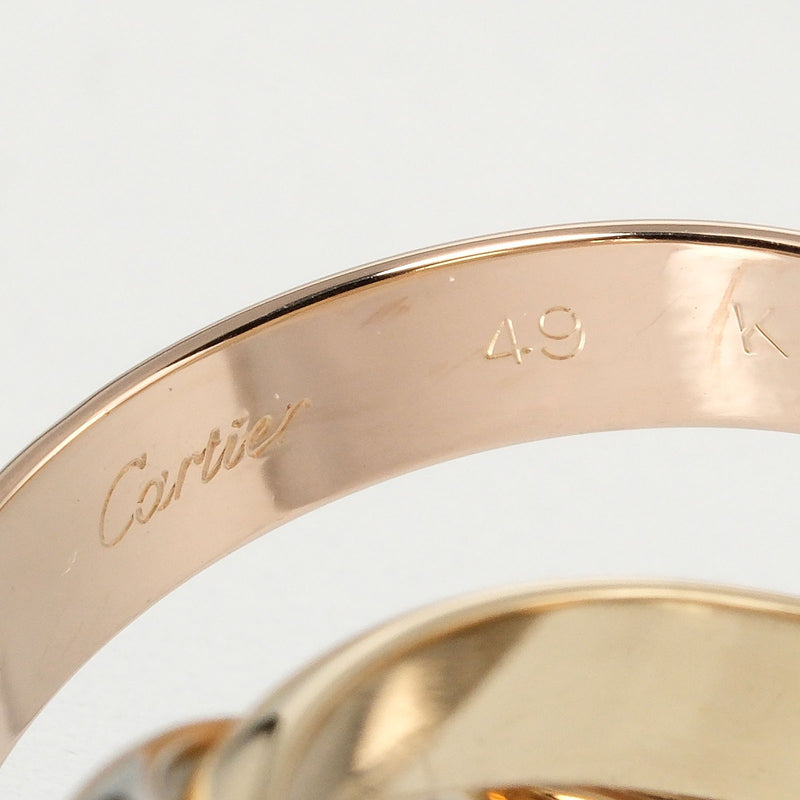 [Cartier] Cartier 
 Trinity No. 9 Ring / Ring 
 K18 Gold x YG PG WG Approximately 10.58g Trinity Ladies A Rank