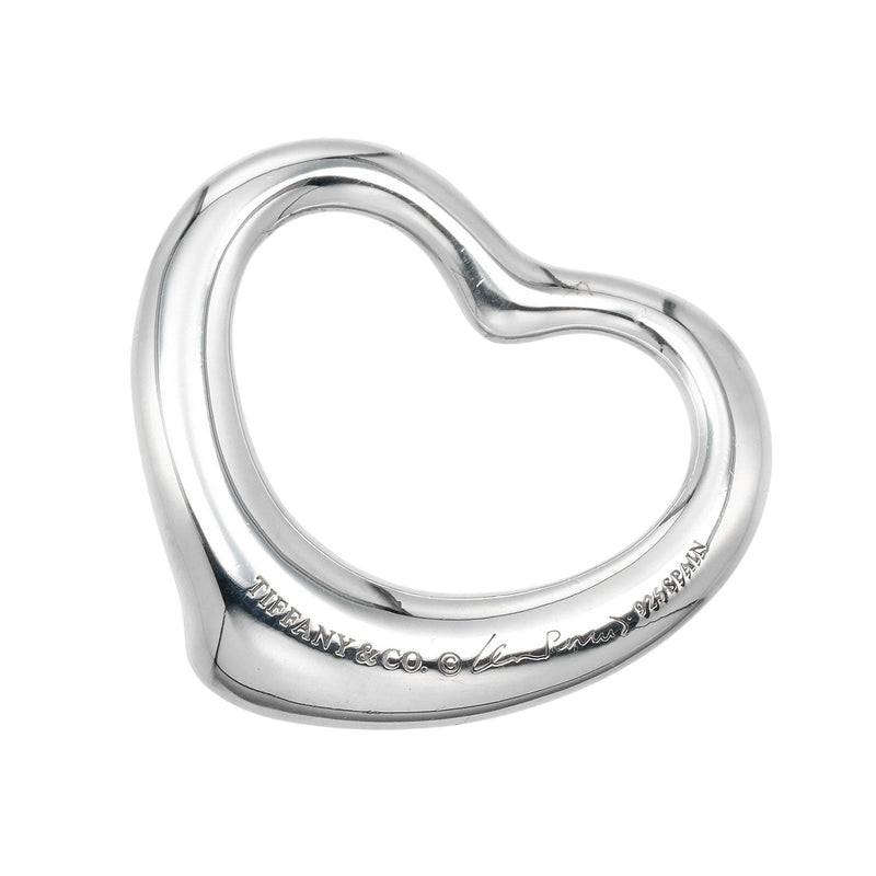[TIFFANY & CO.] Tiffany 
 Open heart 22mm pendant top 
 Silver 925 about 4.38g Open Heart 0.9 "Ladies A rank