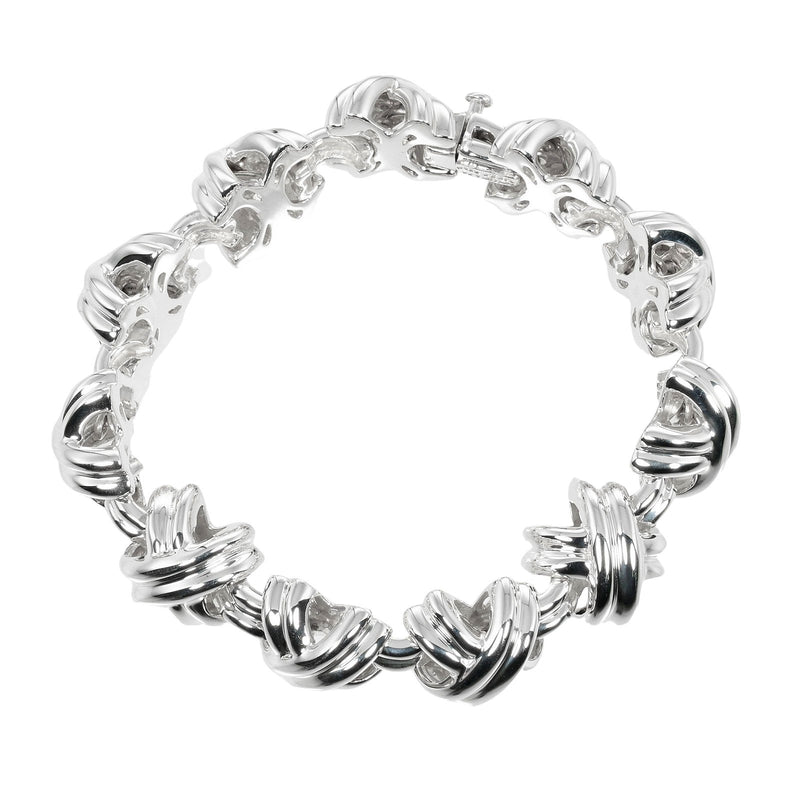 [TIFFANY & CO.] Tiffany 
 Signature bracelet 
 Silver 925 Approximately 56.26g Signature Ladies A Rank