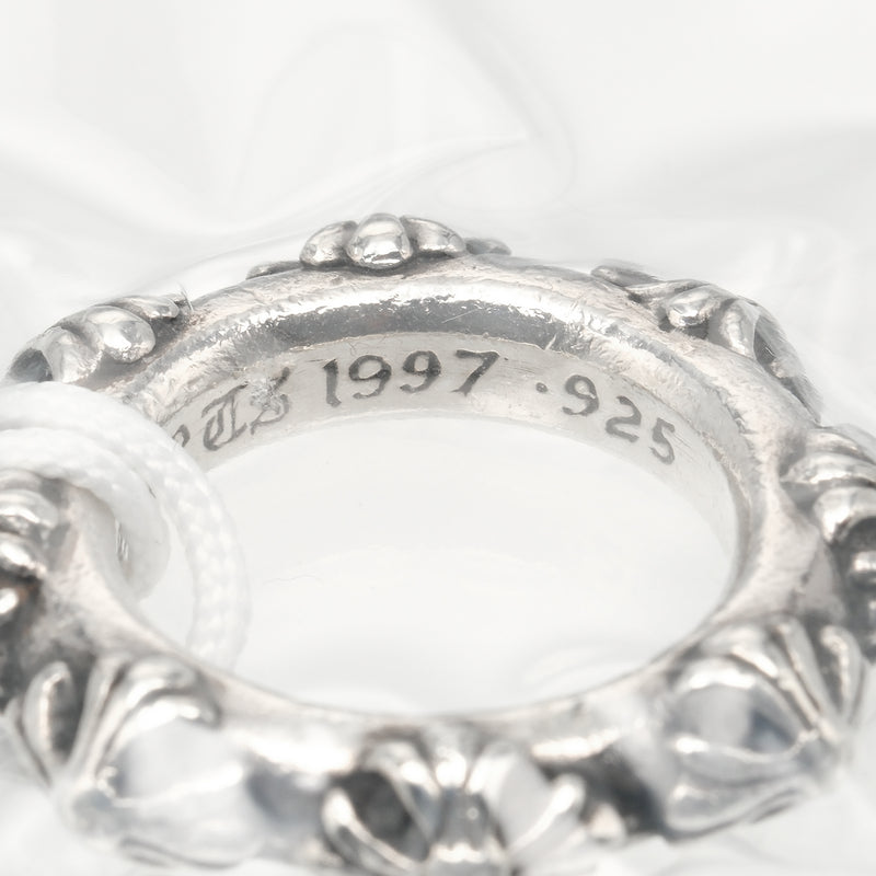 [Chrome Hearts] Chrome Hearts Cross Band No. 11.5 Ring Silver 925 Cross about 12.851G Cross Band Men's