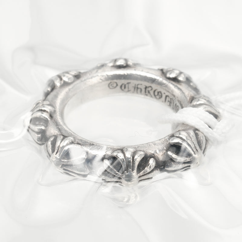 [Chrome Hearts] Chrome Hearts Cross Band No. 11.5 Ring Silver 925 Cross about 12.851G Cross Band Men's