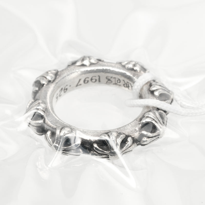 [Chrome Hearts] Chrome Hearts Cross Band No. 11.5 Ring Silver 925 Cross about 12.851G Cross Band Men's