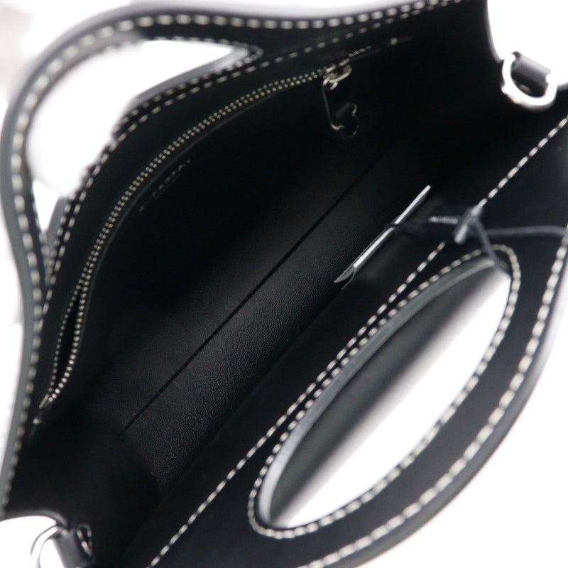 [Burberry] Burberry 
 2way shoulder handbag 
 8040892 Leather black diagonal shoulder shoulder handbag 2WAY Open 2WAYSHOULDER Ladies A+Rank
