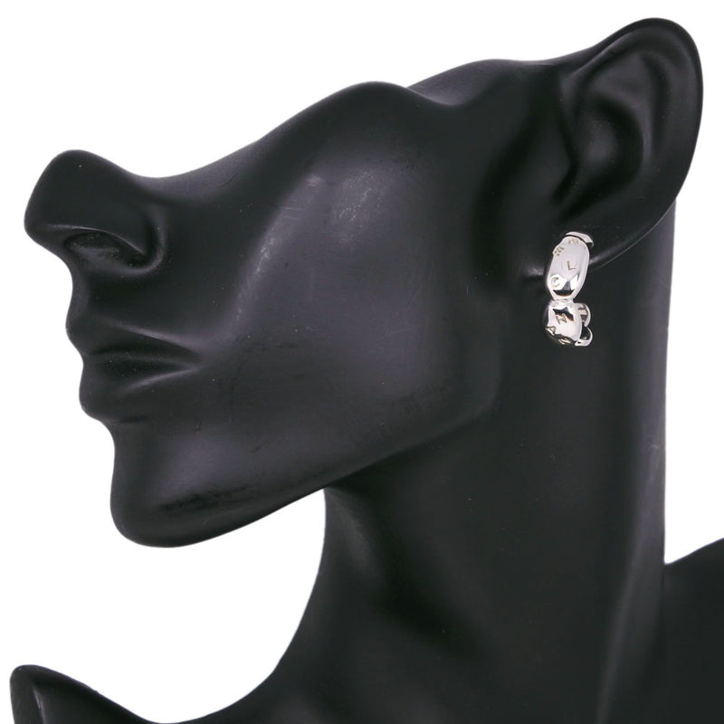 [CHANEL] Chanel 
 Hoop pierced 
 Logo Silver 925 about 12.0g HOOP Ladies A-Rank