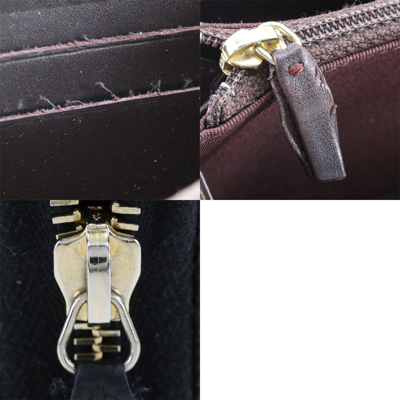 [샤넬] 샤넬 
 둥근 지퍼 긴 지갑 
 Matrasse Coco Mark A50097 캐비어 피부 검은 패스너 zip 주위
