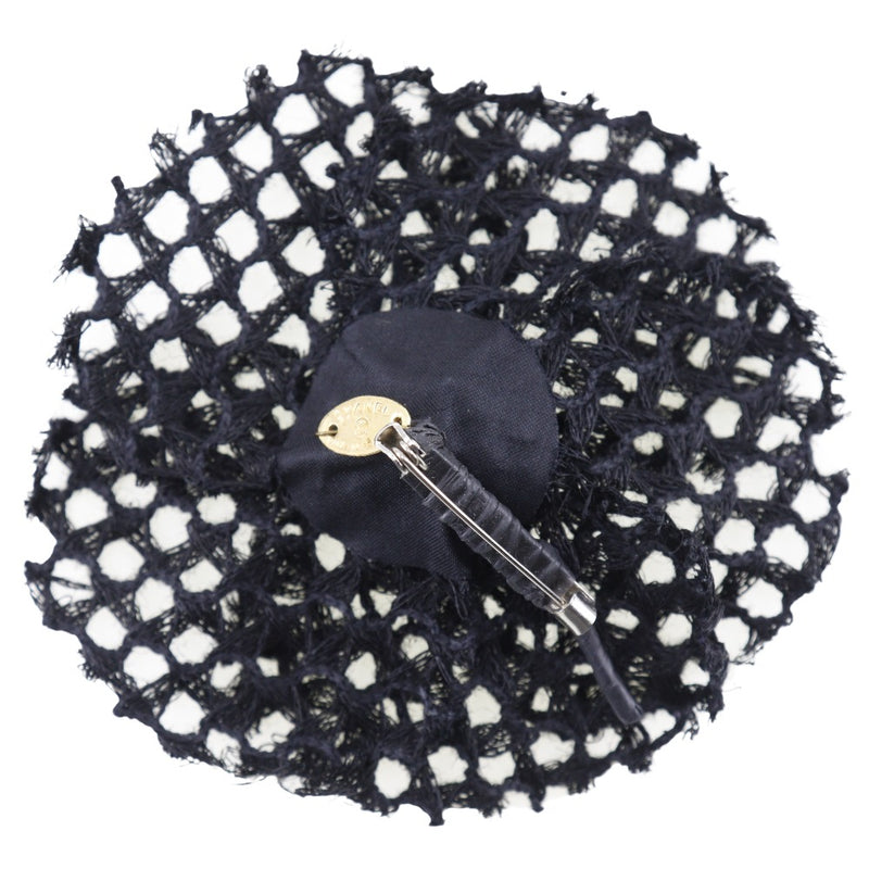 [Chanel] Chanel 
 Broche de corsage de encaje 
 Camellia A21800 Negro Aproximadamente 5.1 g Lace Corsage Damas A Rank