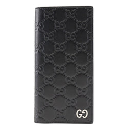 [Gucci] Gucci 
 GG Watari 
 473920 Shima皮革黑色开放式GG男士