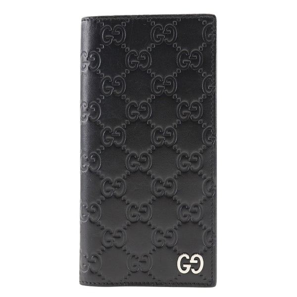 [GUCCI] Gucci 
 GG Watari 
 473920 Shima Leather Black Open GG Men's