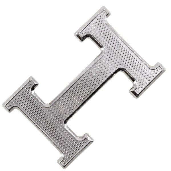 [HERMES] Hermes 
 H belt guiloche belt 
 Buckle Only Constance Metal Silver H-Belt Guilloche Men's