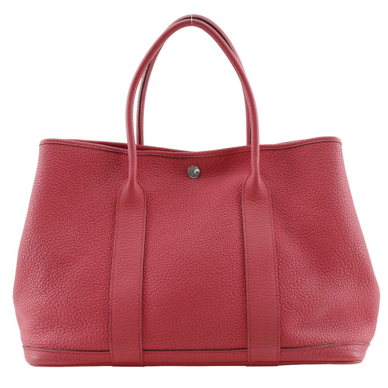 [Hermes] Hermes Garden Party PM Bag Bag Negonda Pink T-ssamped Handbag A4 Button Snap Button Garden PM-Women's A-Rank