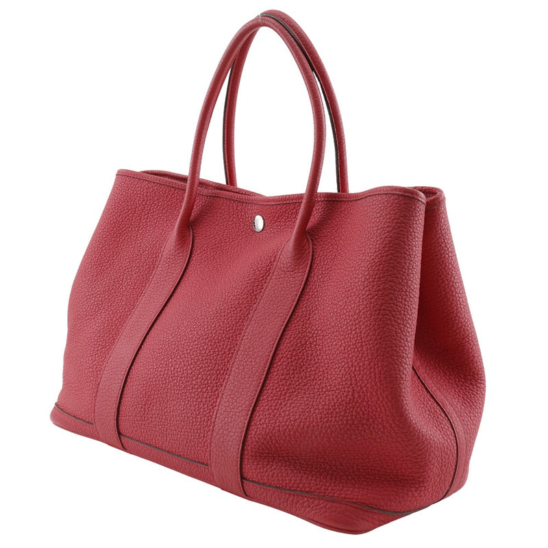 [Hermes] Hermes Garden Party PM Bag Bag Negonda Pink T-ssamped Handbag A4 Button Snap Button Garden PM-Women's A-Rank