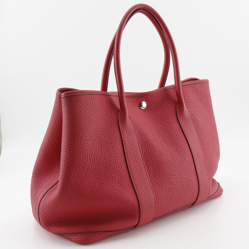 [Hermes] Hermes Garden Party PM Bag Bag Negonda Pink T-ssamped Handbag A4 Button Snap Button Garden PM-Women's A-Rank