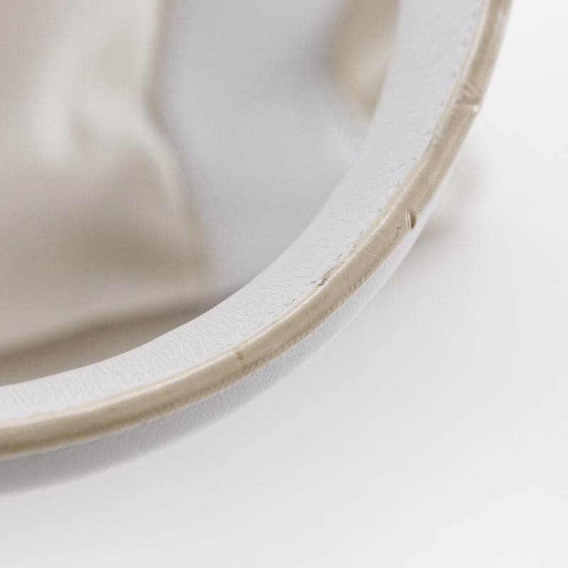 [셀린] 셀린 미니 보스턴 핸드백 2004 아테네 올림픽 제한 나일론 캔버스 x 가죽 화이트 핸드백 A5 지퍼 미니 보스턴 여자