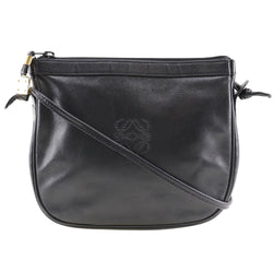 [LOEWE] Loebe Anagram Shoulder Bag Calfskin Black diagonal hanging A5 Fastener ANAGRAM Ladies