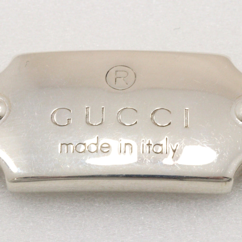[GUCCI] Gucci 
 Logo plate bracelet 
 Silver 925 about 36.0g with Logo Unisex