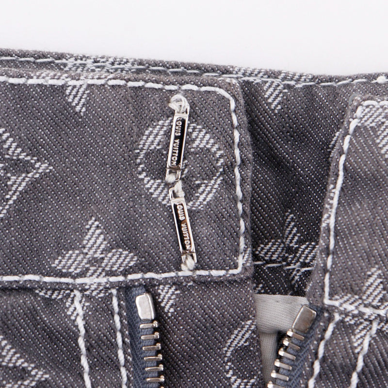 【LOUIS VUITTON】ルイ・ヴィトン モノグラムデニム スカート