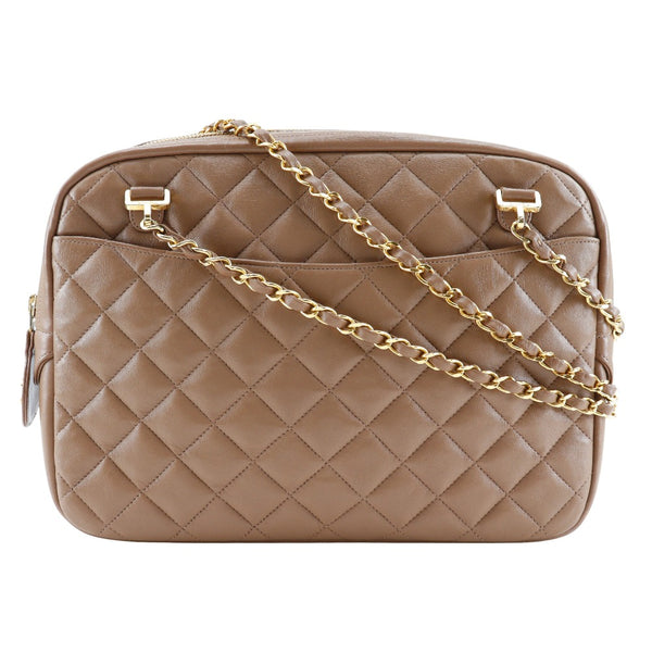 [Chanel] Bolsa de hombro de la cadena de chanel Matelasse Pegatina de hombro beige de piel de cordero A5 Cadena de sujetadores A5 Tote Damas