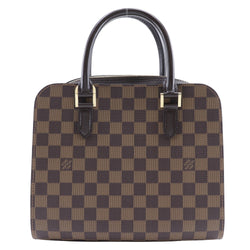 【LOUIS VUITTON】ルイ・ヴィトン
 トリアナ ハンドバッグ
 N51155 ダミエキャンバス 茶 VI0023刻印 手提げ A5 ダブルファスナー Triana レディースA+ランク