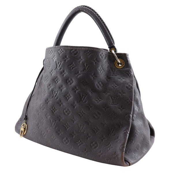 [Louis Vuitton]LOUIS VUITTON Artsy Artes de bolso de hombro MM M94171 Monograma AnPlatEnto Tail Tea Ca2172 Hombro grabado A4 Open Artsy Ladies