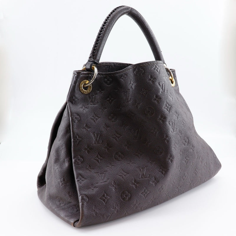 [Louis Vuitton]LOUIS VUITTON Artsy Artes de bolso de hombro MM M94171 Monograma AnPlatEnto Tail Tea Ca2172 Hombro grabado A4 Open Artsy Ladies