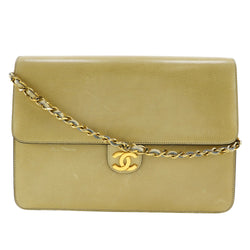 [CHANEL] Chanel 
 ChainShoulder Shoulder Bag
 COCO Mark Calfskin Beige shoulder A5 snap button CHAINSHOULDER Ladies