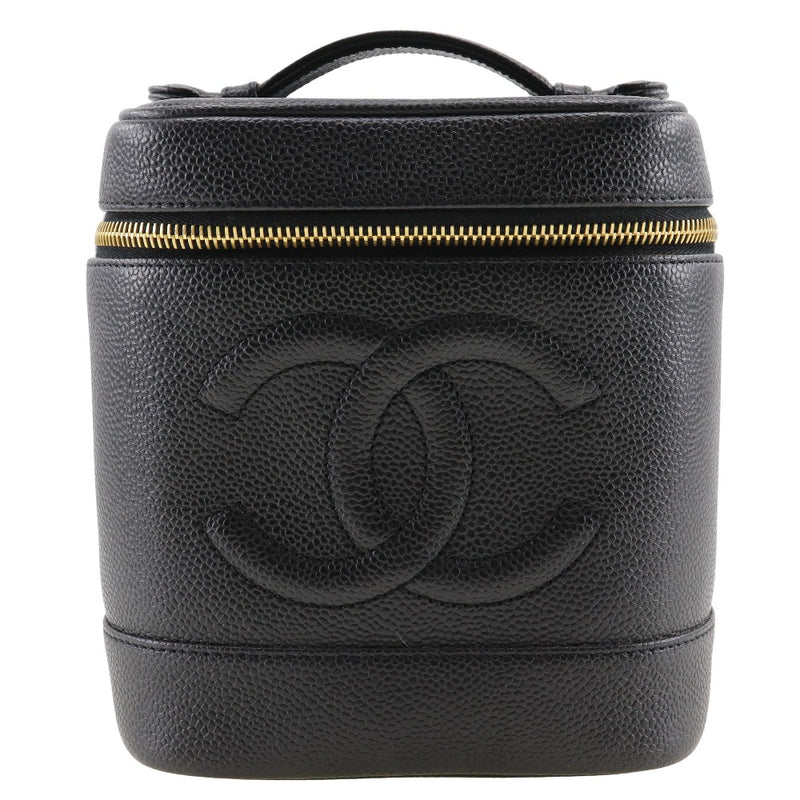 [Chanel] Chanel 
 Bolsa de tocador 
 Bolso A01999 Caviar Skin Black Spán Vanity Ladies A Rank