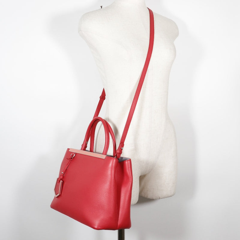 [Fendi] Fendi 
 Sac à main Petit tou Juru 
 Épaule 2way 8BH253 Calf Red Diagonal Hanging Hands sac à main 2way Type Petite à Jules Mesdames A Rank