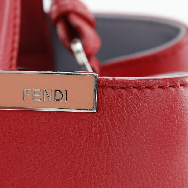 [Fendi] Fendi 
 Sac à main Petit tou Juru 
 Épaule 2way 8BH253 Calf Red Diagonal Hanging Hands sac à main 2way Type Petite à Jules Mesdames A Rank