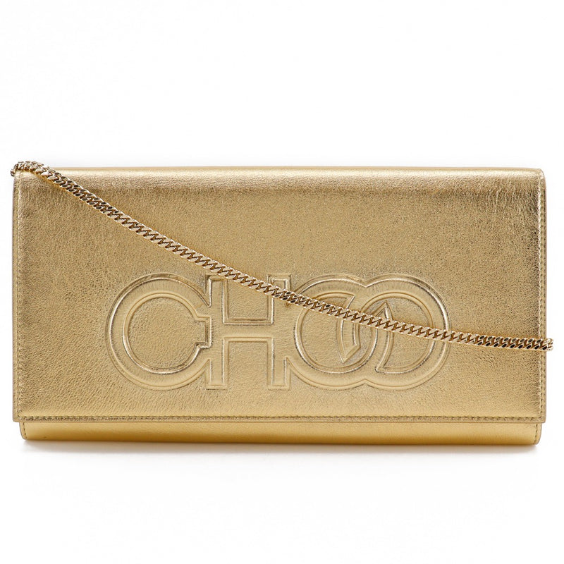 [Jimmy Choo] Jimmy Choo Scotty Shouther Bag Bag Chain 어깨 2 웨이 클러치 Scottie TJC Sheepskin Gold 어깨 2way Magnetic Type Scotty Women 's A+ Rank