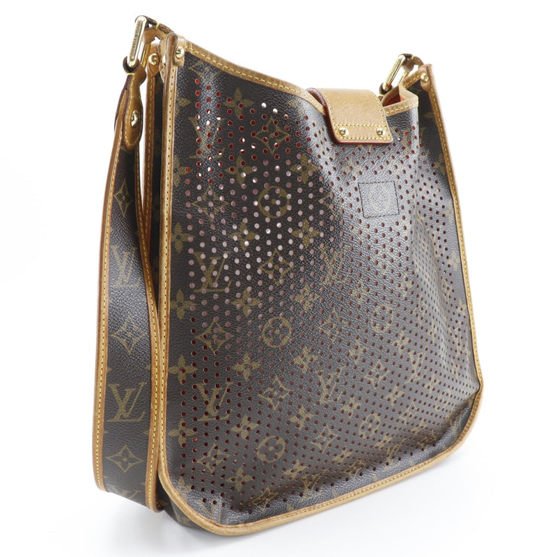 【LOUIS VUITTON】ルイ・ヴィトン
 ミュゼット ショルダーバッグ
 M95174×モノグラムペルフォ 茶/オレンジ TH0046刻印 斜め掛け A5 ベルト金具 Muset レディース