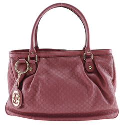 [GUCCI] Gucci 
 Spoiled Tote Bag
 Microgucci Shima 296835 Microgucci Shima Simasa Leather Raspberry Pink Shoulder handbag A5 magnet type SUKEY Ladies