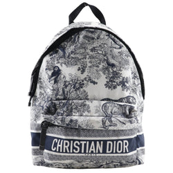 [Dior] Christian Dior 
 Mochila pequeña Backpack・ Daypack 
 Hacia Jui M6108Sntj Nylon Black/White Handsbag 2way A5 Double Zipper Small Mackpack Ladies