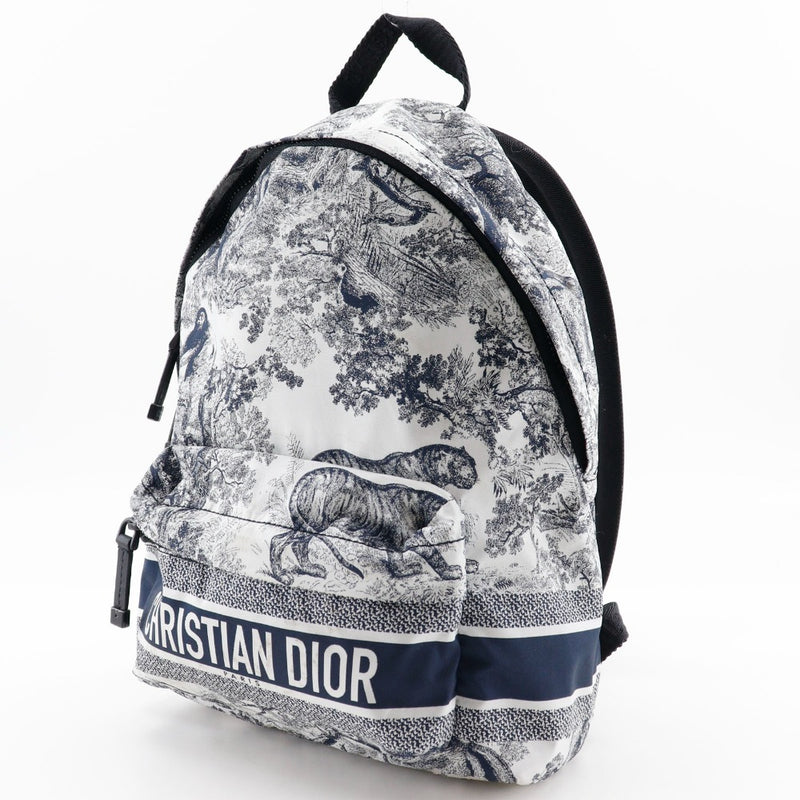 [Dior] Christian Dior 
 Mochila pequeña Backpack・ Daypack 
 Hacia Jui M6108Sntj Nylon Black/White Handsbag 2way A5 Double Zipper Small Mackpack Ladies