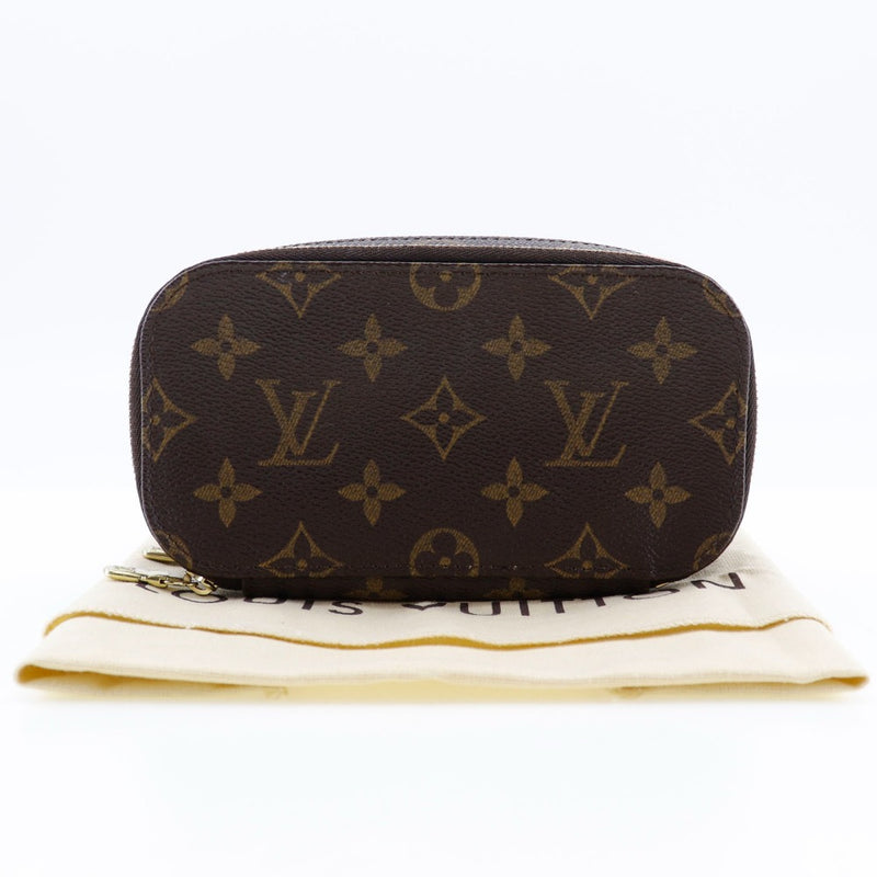 【LOUIS VUITTON】ルイ・ヴィトン
 トゥルースブラッシュPM ポーチ
 化粧ポーチ M47510 モノグラムキャンバス 茶 VI0092刻印 ファスナー Truth Brush PM レディース