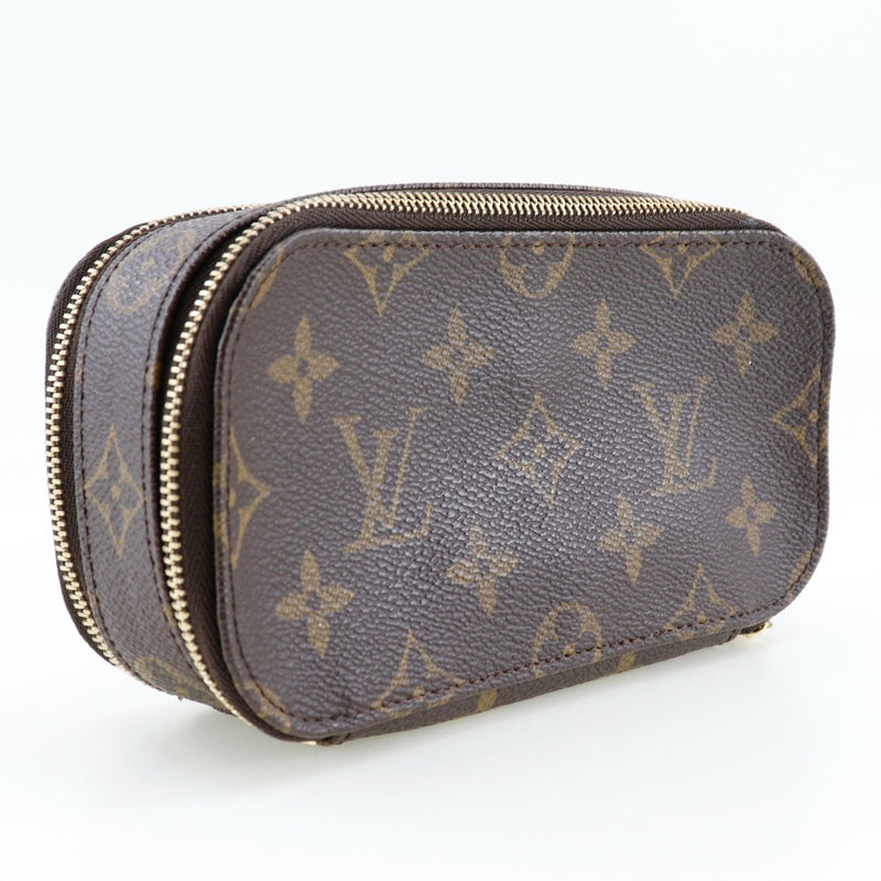 【LOUIS VUITTON】ルイ・ヴィトン
 トゥルースブラッシュPM ポーチ
 化粧ポーチ M47510 モノグラムキャンバス 茶 VI0092刻印 ファスナー Truth Brush PM レディース