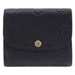 [Louis Vuitton]LOUIS VUITTON
 Portefeiulle・ Billetera arianne bi -fold 
 M64148 Monogram anPlatNontnoir Black CA4177 Botón SNAP de sello Portefeiulle Arianne Ladies A-Rank