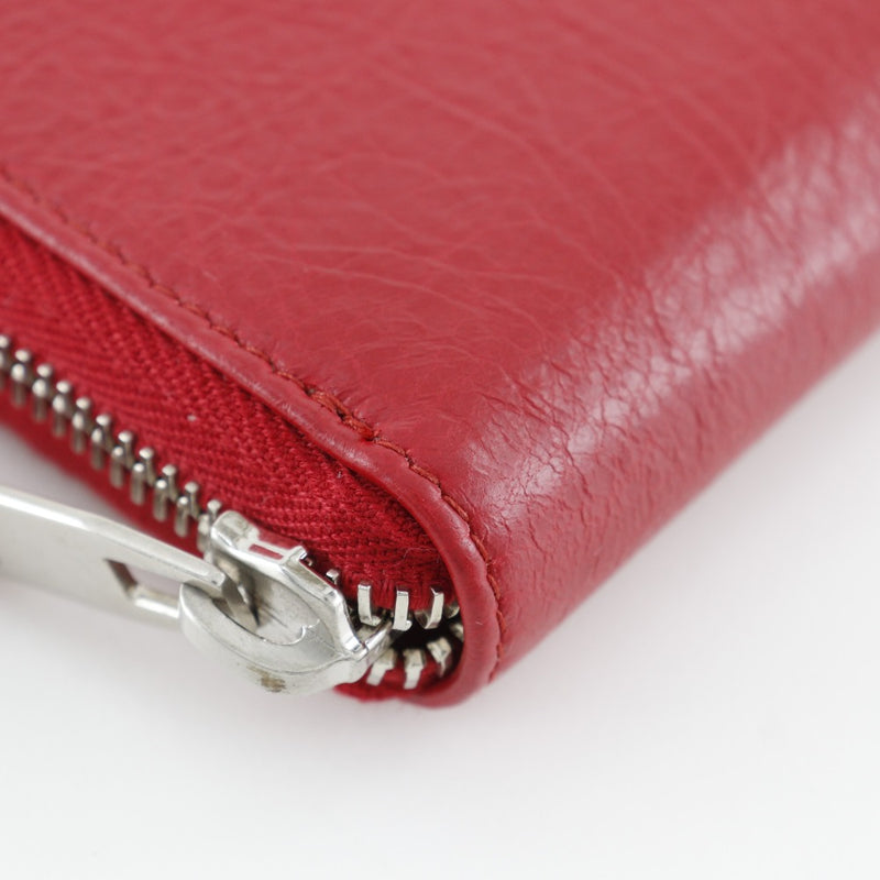 [BALENCIAGA] Balenciaga 
 Zip Around Purse
 541996 Calfskin red Fastener Zip Around Ladies A+Rank