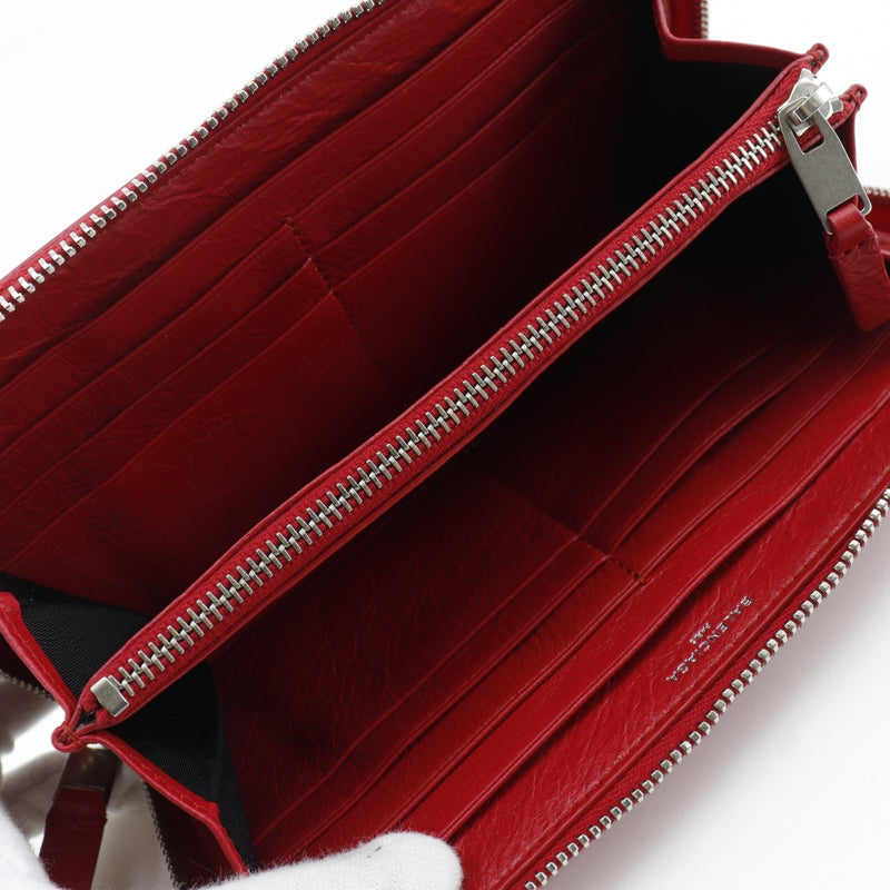 [BALENCIAGA] Balenciaga 
 Zip Around Purse
 541996 Calfskin red Fastener Zip Around Ladies A+Rank