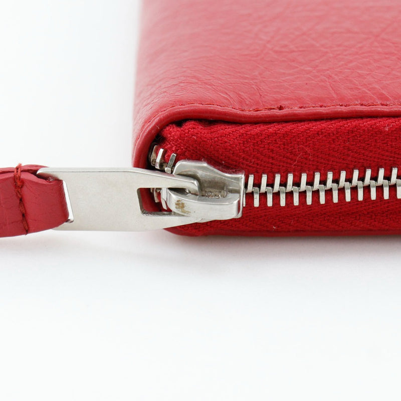 [BALENCIAGA] Balenciaga 
 Zip Around Purse
 541996 Calfskin red Fastener Zip Around Ladies A+Rank