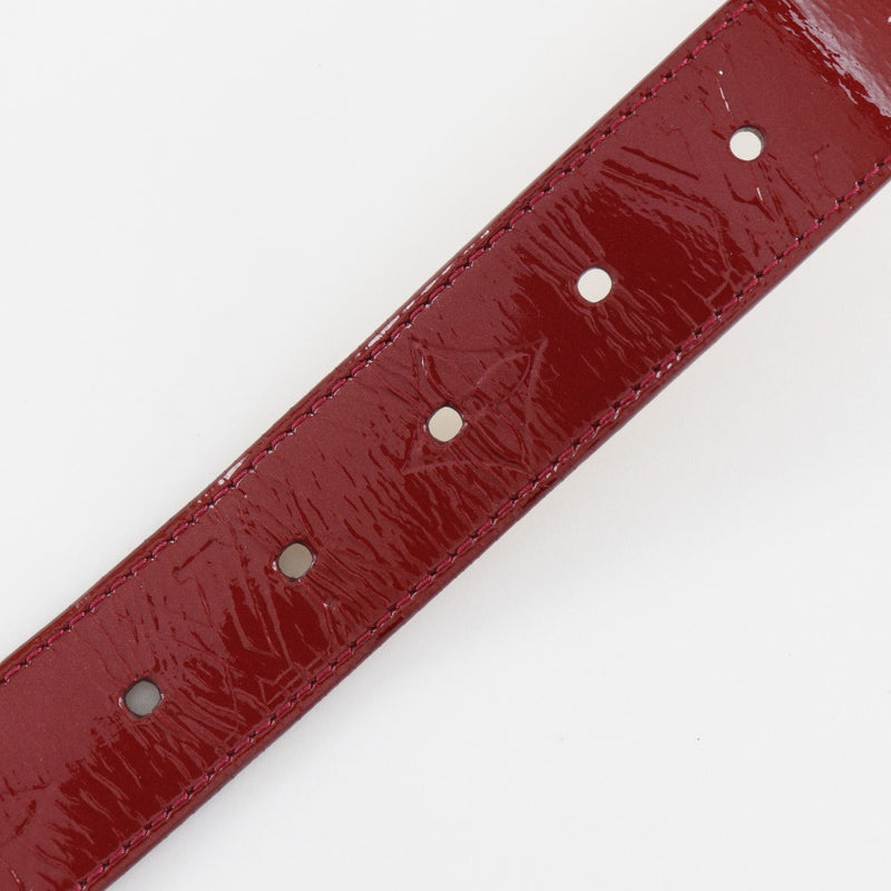 [Louis Vuitton] Louis Vuitton 
 Ceinture Ceinture 
 M6980 Monogramme Verni Pom Damur Red Ca4181 Gravé de caintures dames