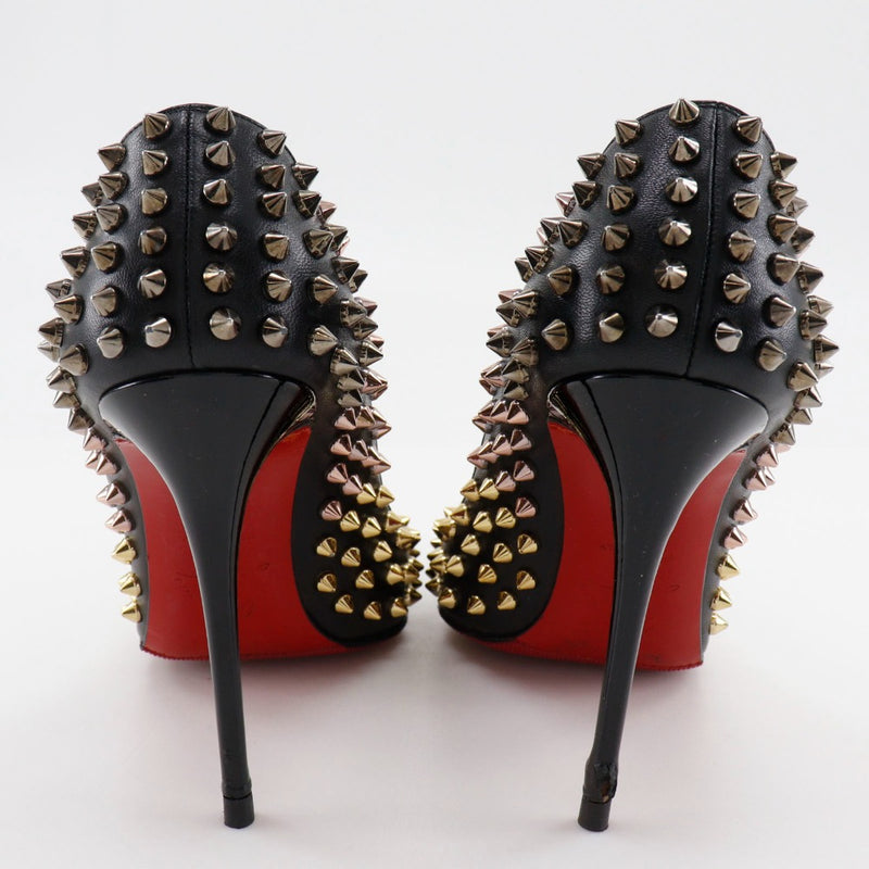 【Christian Louboutin】クリスチャンルブタン
 スパイク パンプス
 FOLLIES SPIKES 100 1160484 レザー 黒 spike レディース