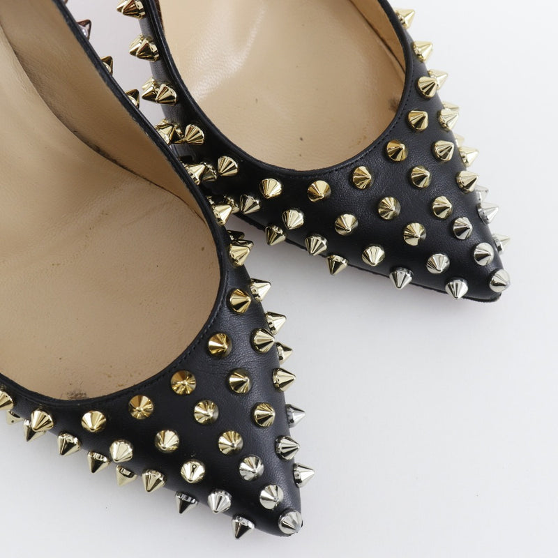 【Christian Louboutin】クリスチャンルブタン
 スパイク パンプス
 FOLLIES SPIKES 100 1160484 レザー 黒 spike レディース