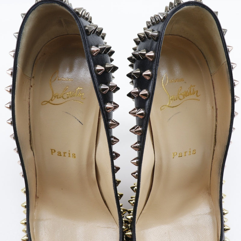 【Christian Louboutin】クリスチャンルブタン
 スパイク パンプス
 FOLLIES SPIKES 100 1160484 レザー 黒 spike レディース