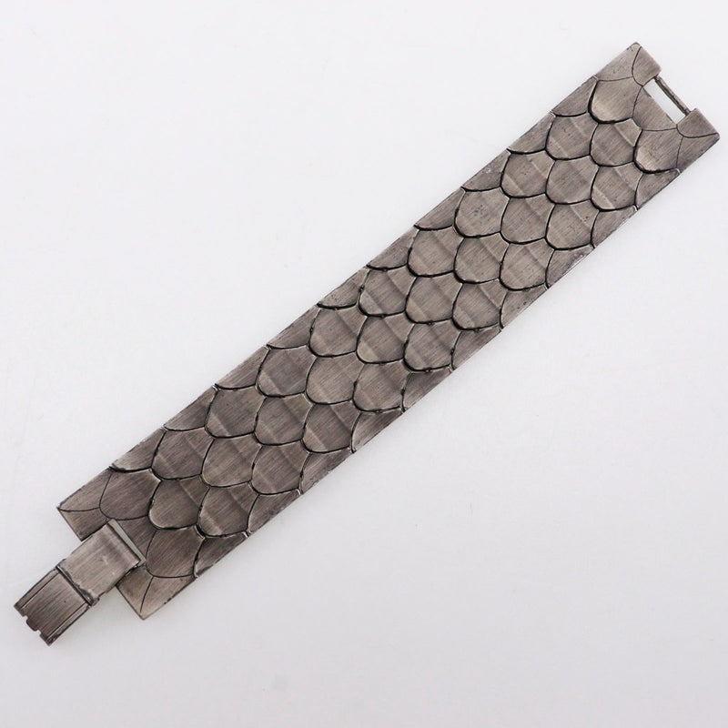 [Chanel] Chanel 
 COCO Mark Bracelet
 Metal Silver 98a grabado alrededor de 106 g Coco Mark Ladies