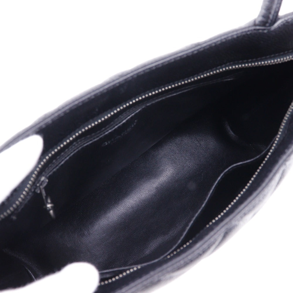 CHANELのトートバック Small shopping bag, Grained calfskin & gold-tone metal, black