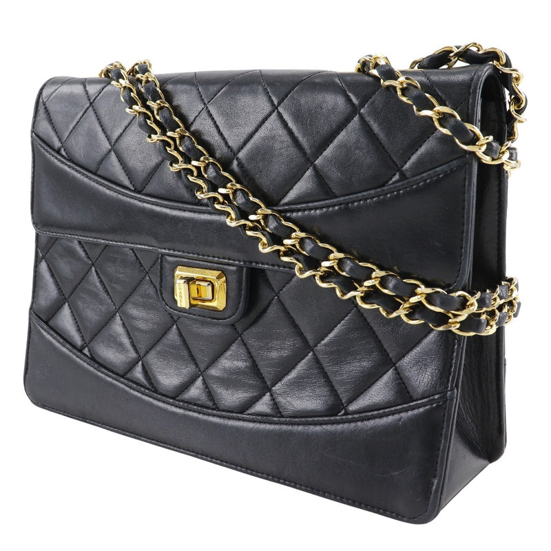 [CHANEL] Chanel 
 ChainShoulder Shoulder Bag
 2.55 Matelasse Vintage Lambskin Black Shoulder A5 Turn Lock CHAINSHOULDER Ladies