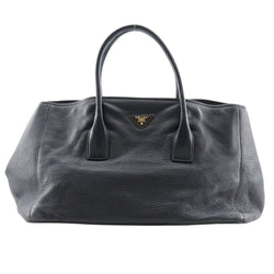 【PRADA】プラダ
 トートバック ハンドバッグ
 BN2779 カーフ NERO 黒 手提げ A4 オープン Tote bag レディース