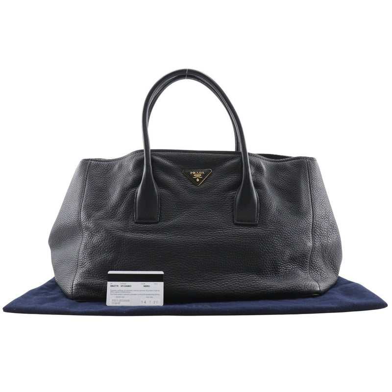 【PRADA】プラダ
 トートバック ハンドバッグ
 BN2779 カーフ NERO 黒 手提げ A4 オープン Tote bag レディース